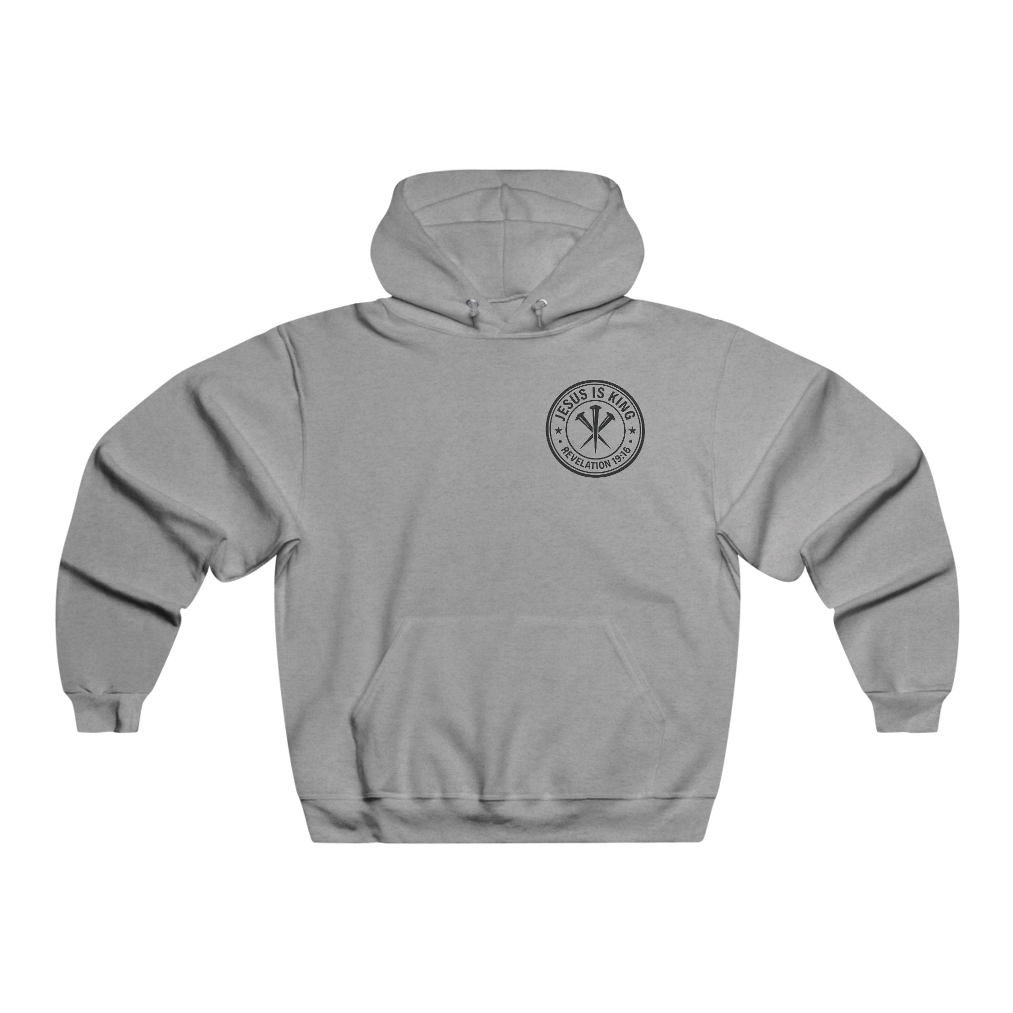 Jesus is King Crossed Arrows Compass Logo Hoodie | Hooded Sweatshirt