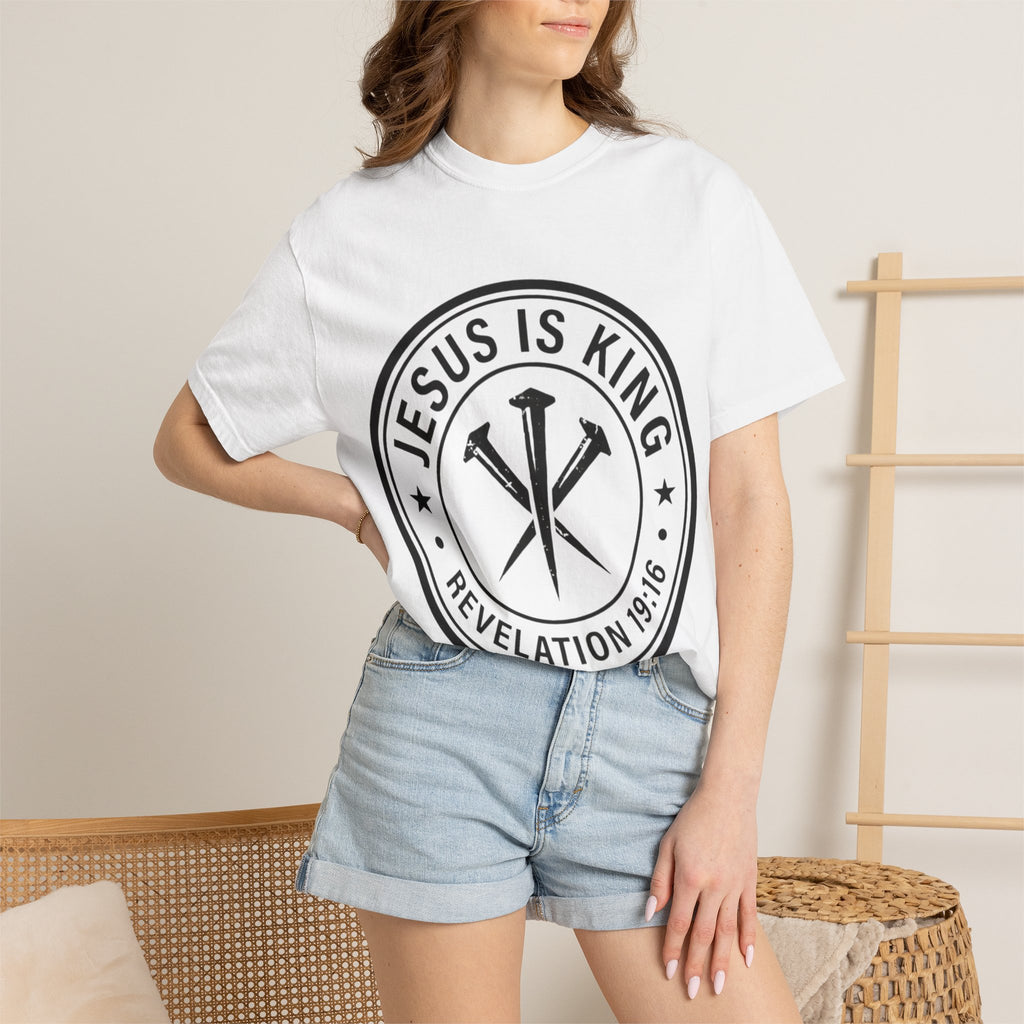 Jesus is King Unisex Garment-Dyed T-shirt