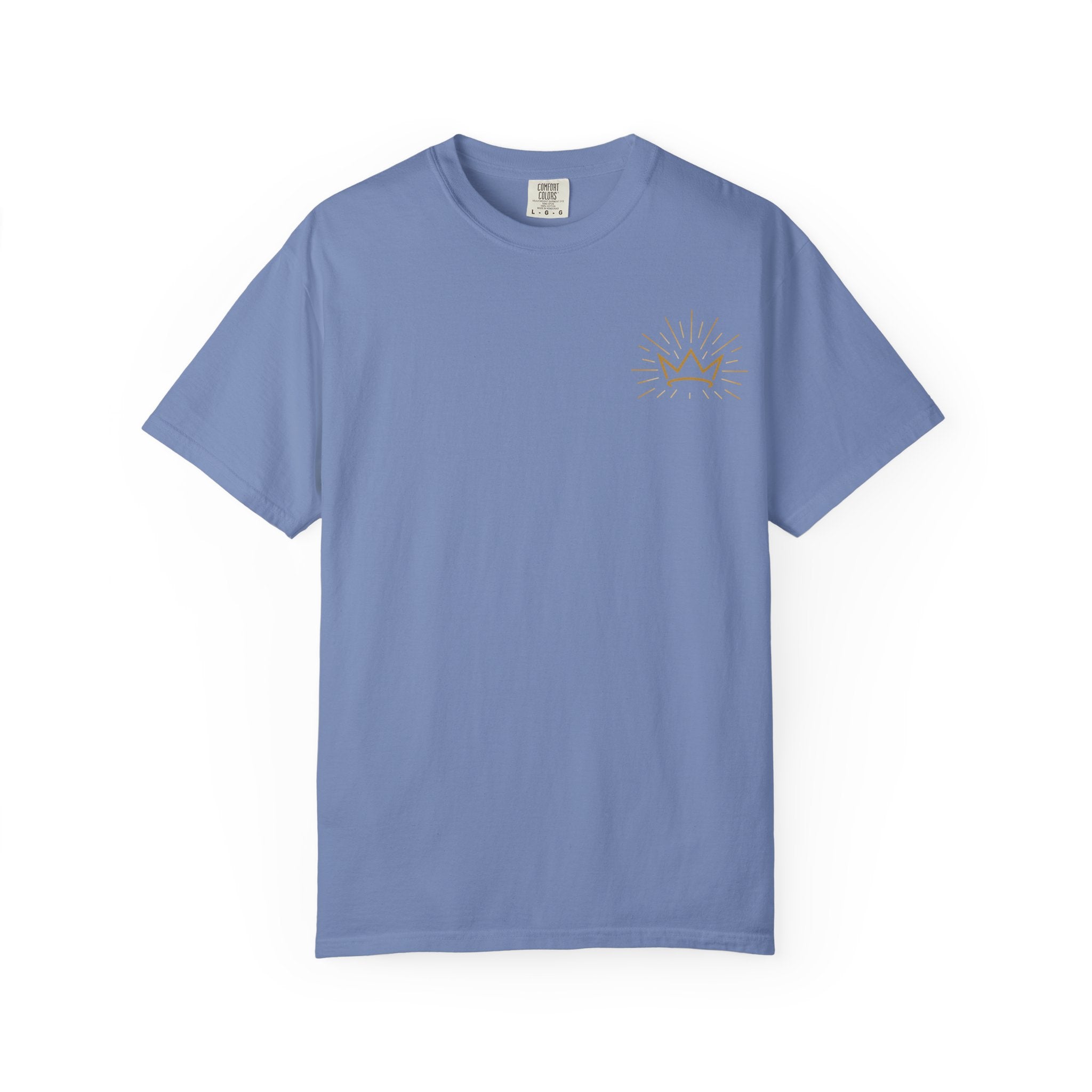Jesus Is King T-shirt | Crown and Rays Christian Faith Tee