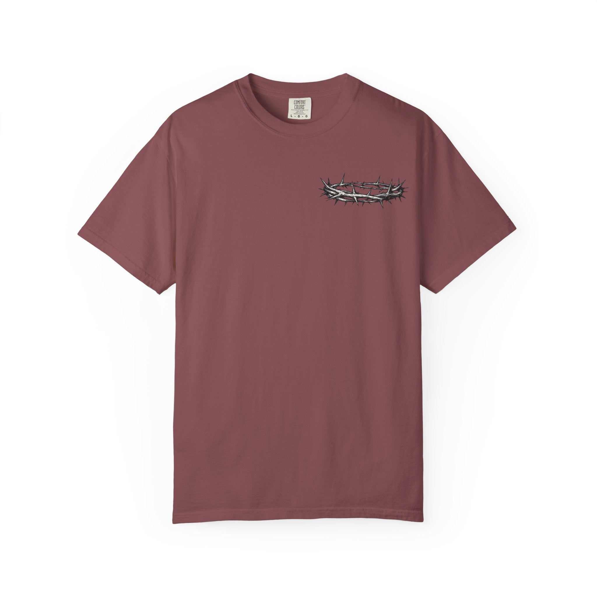 Jesus Is King T-Shirt | Christian Faith Cross Crown of Thorns Tee