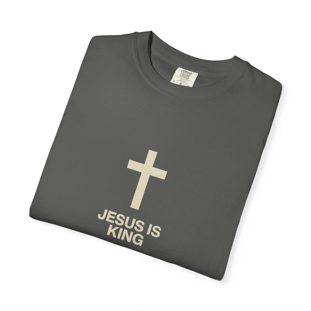 Jesus Is King cross T-Shirt | Christian faith tee, religious shirt