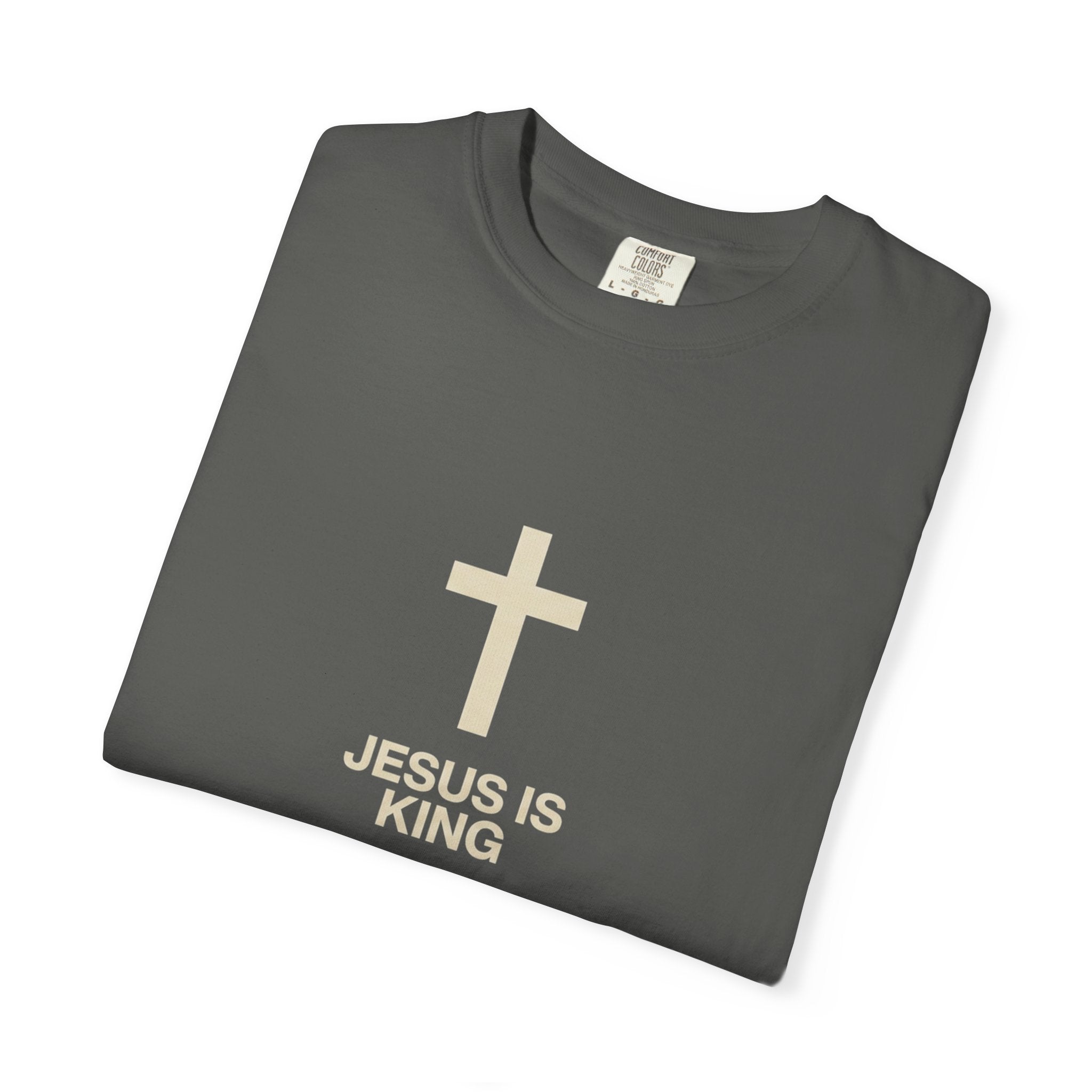 Jesus Is King cross T-Shirt | Christian faith tee, religious shirt
