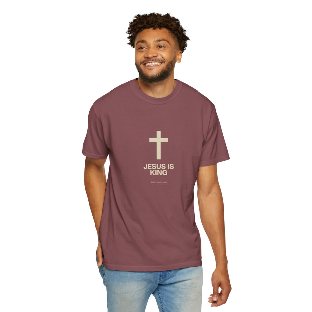 Jesus Is King cross T-Shirt | Christian faith tee, religious shirt