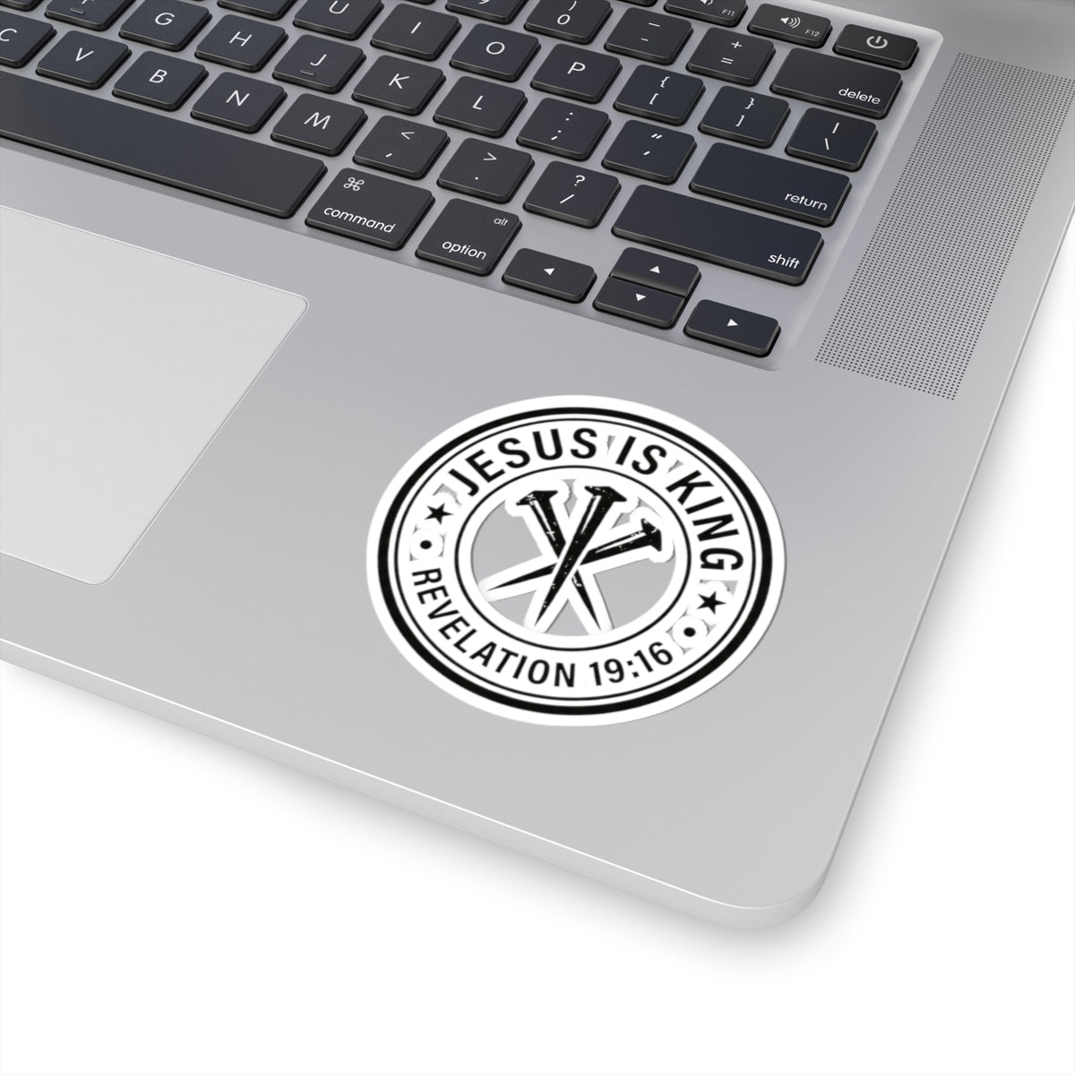 Jesus Is King Revelation 19:16 Sticker | Christian Faith, Three Nails Seal