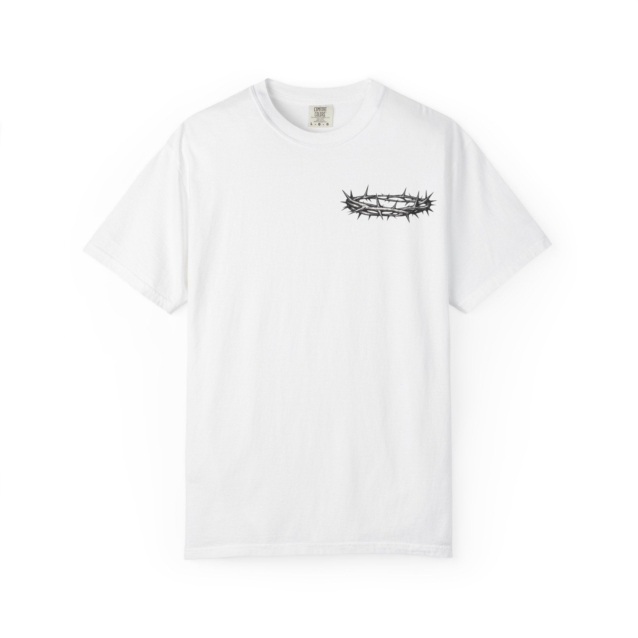 Jesus Is King T-Shirt | Christian Faith Cross Crown of Thorns Tee
