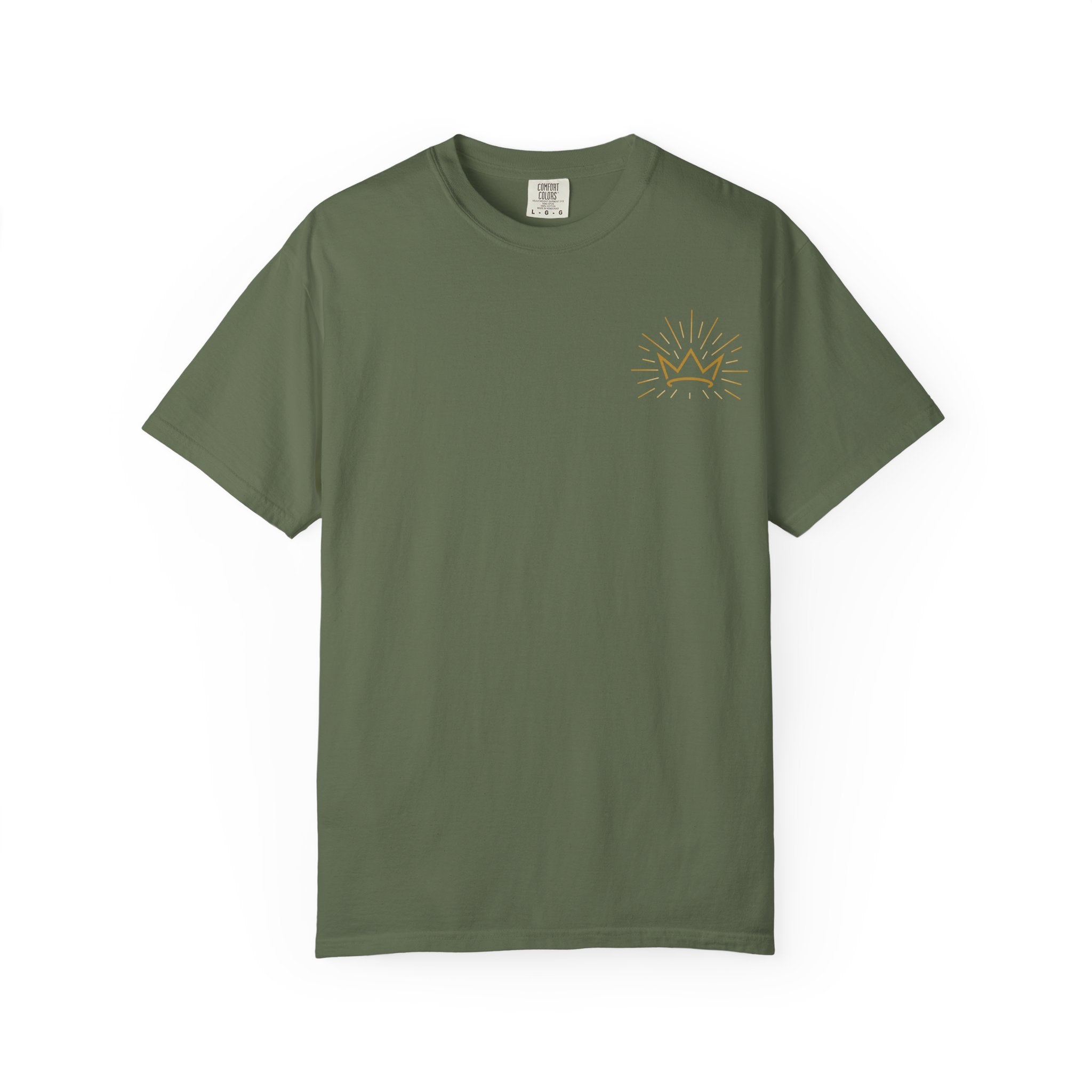 Jesus Is King T-shirt | Crown and Rays Christian Faith Tee