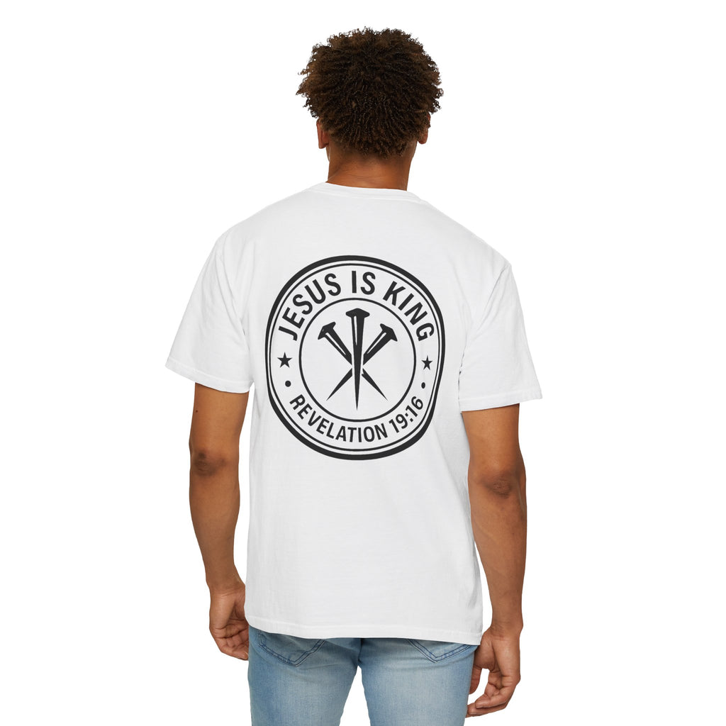 Copy of Jesus Is King T-Shirt | Revelation 19:16 Cross Nails Logo