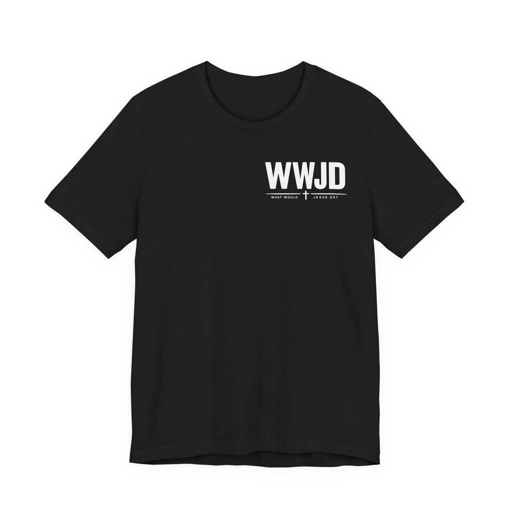WWJD T-Shirt — Unisex Minimal Christian Faith Tee