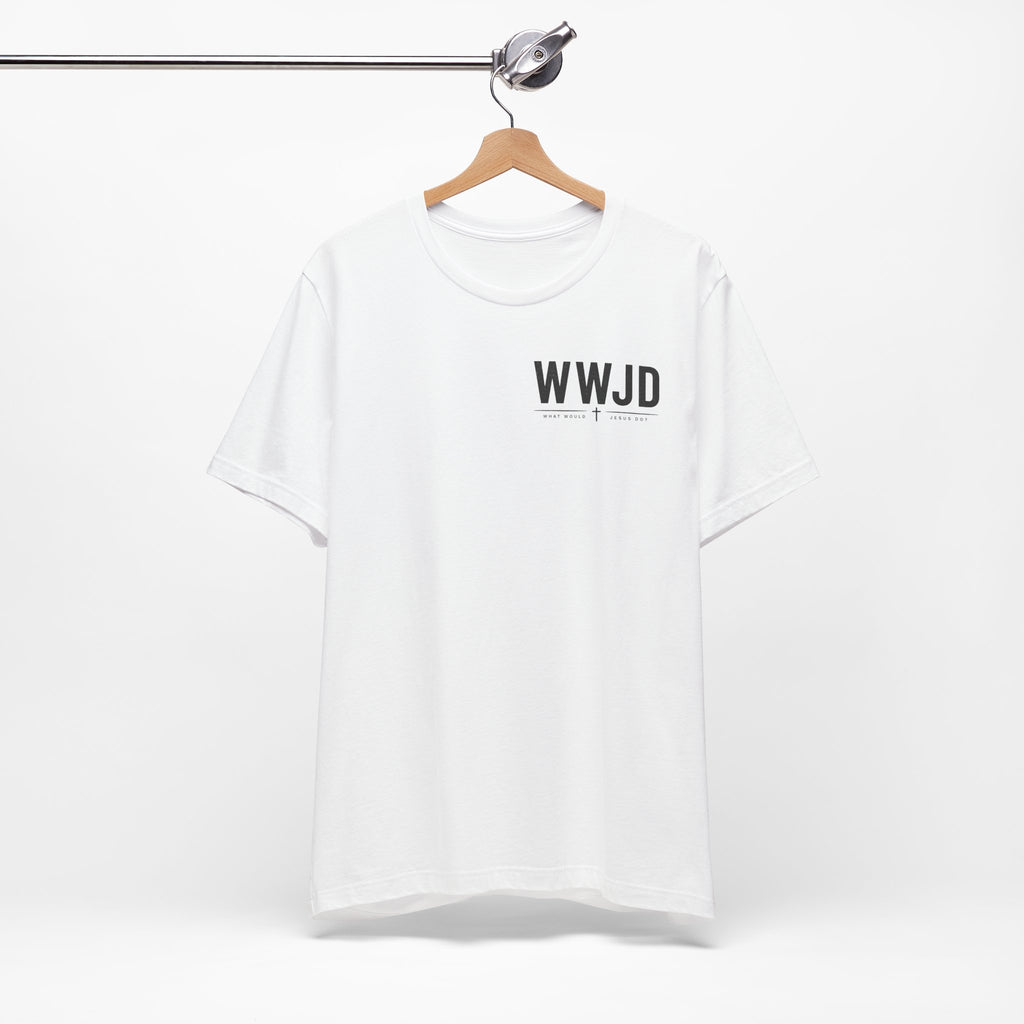 WWJD T-Shirt — Unisex Minimal Christian Faith Tee