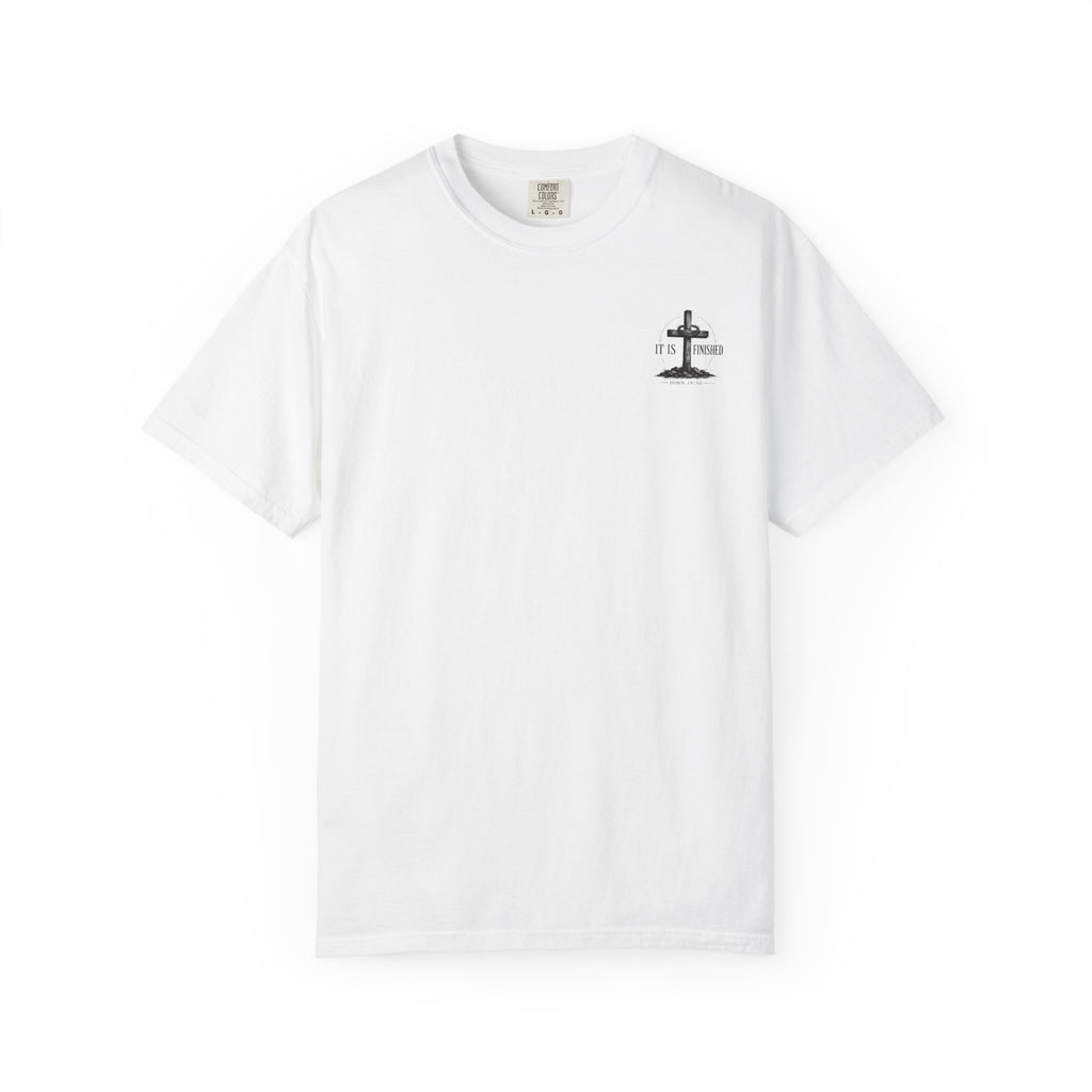 It Is Finished cross T-Shirt | John 19:30, Christian faith shirt