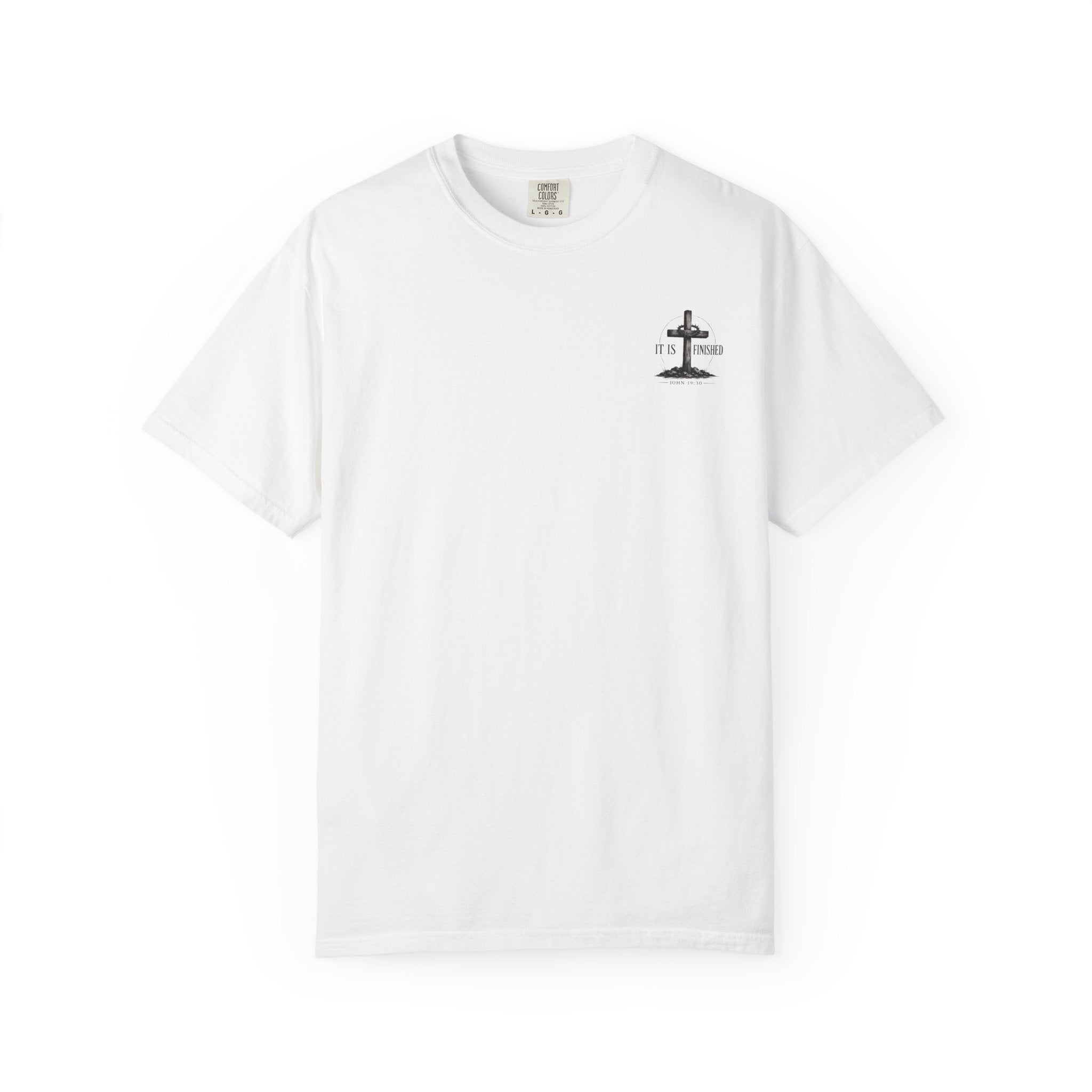 It Is Finished cross T-Shirt | John 19:30, Christian faith shirt