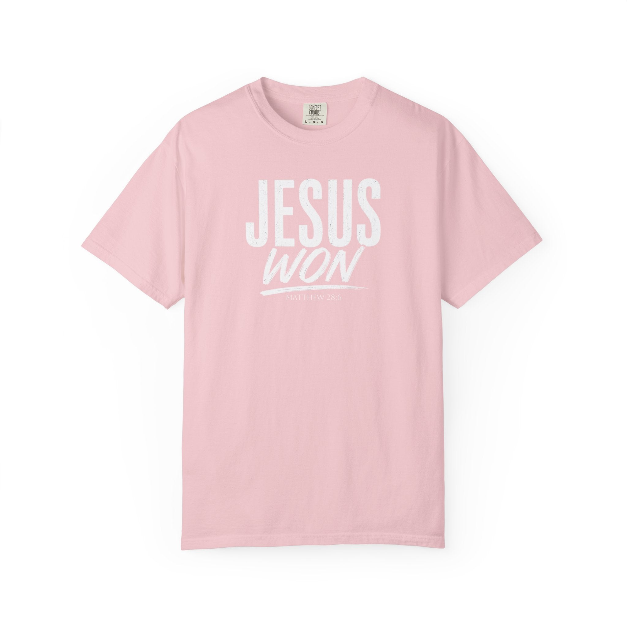 Jesus Won T-Shirt | Christian Faith Tee, Inspirational Religious Shirt