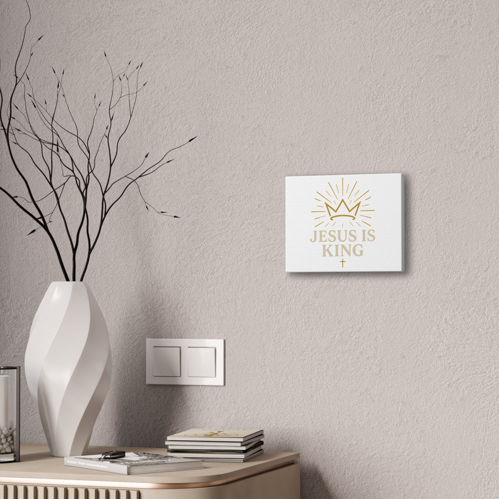 Jesus Is King Canvas