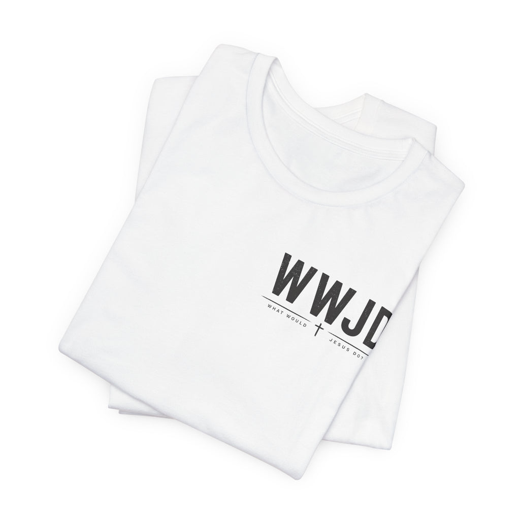WWJD T-Shirt — Unisex Minimal Christian Faith Tee