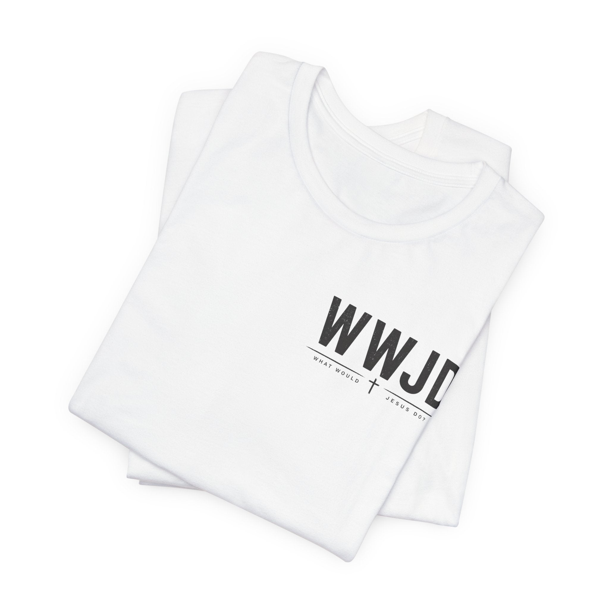 WWJD T-Shirt — Unisex Minimal Christian Faith Tee