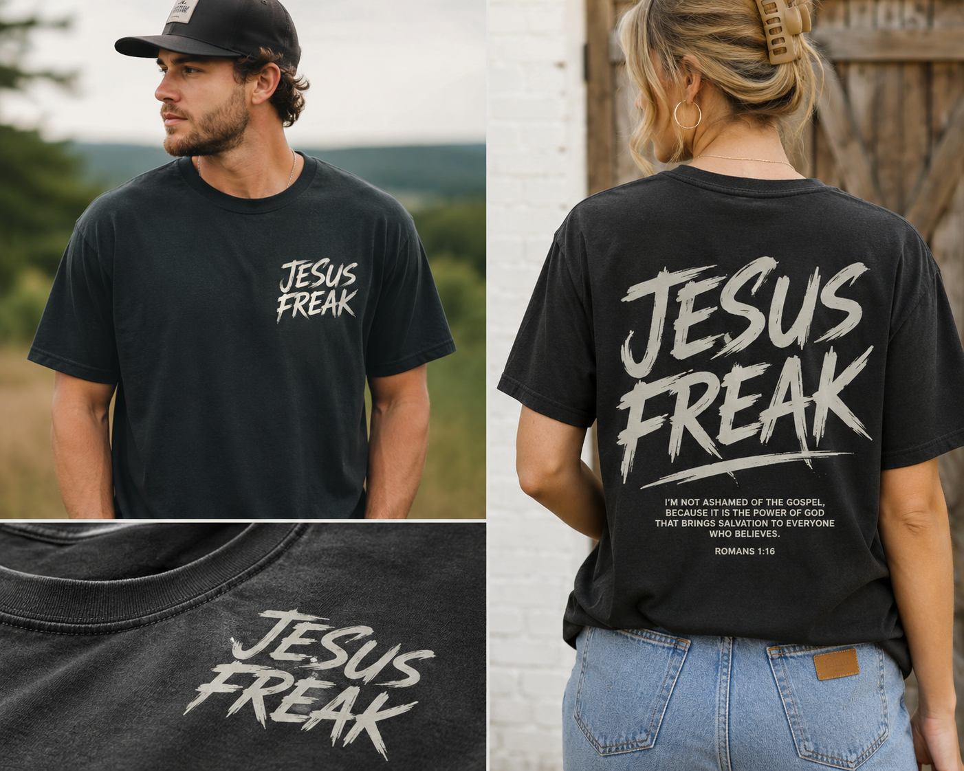 Jesus Freak Graphic Tee — Bold Christian Faith T‑Shirt