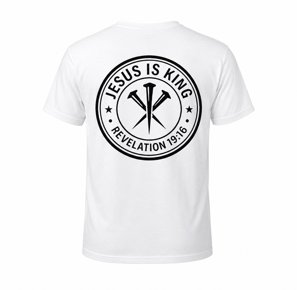 Three Nails - Jesus is King Tee