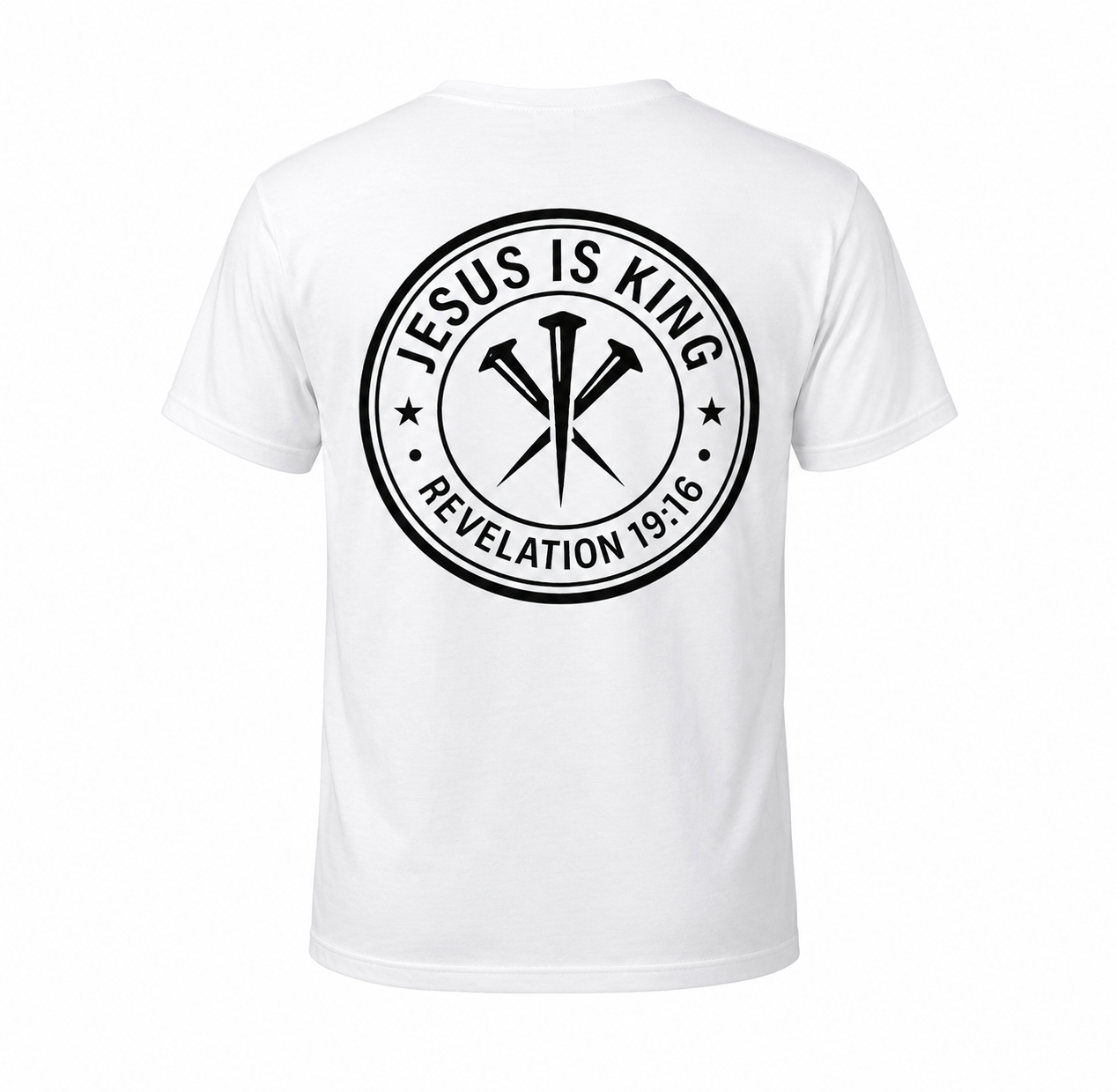 Three Nails - Jesus is King Tee