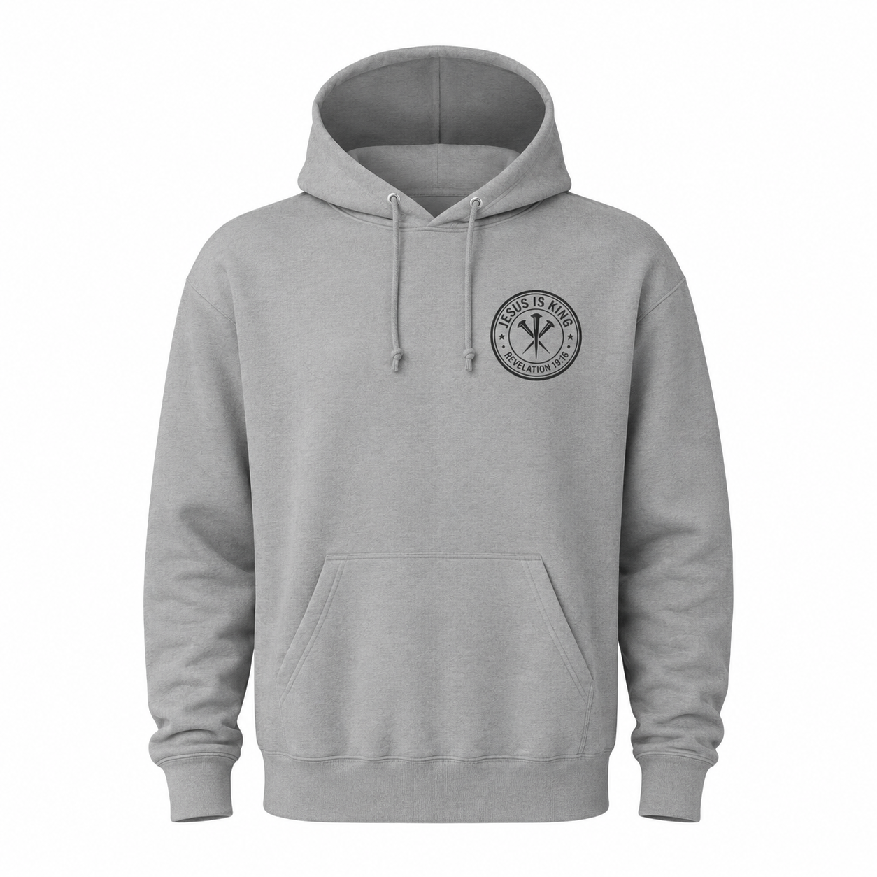 Jesus is King | 3 Nails Compass Hooded Sweatshirt