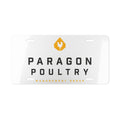 Paragon Poultry Vanity Plate