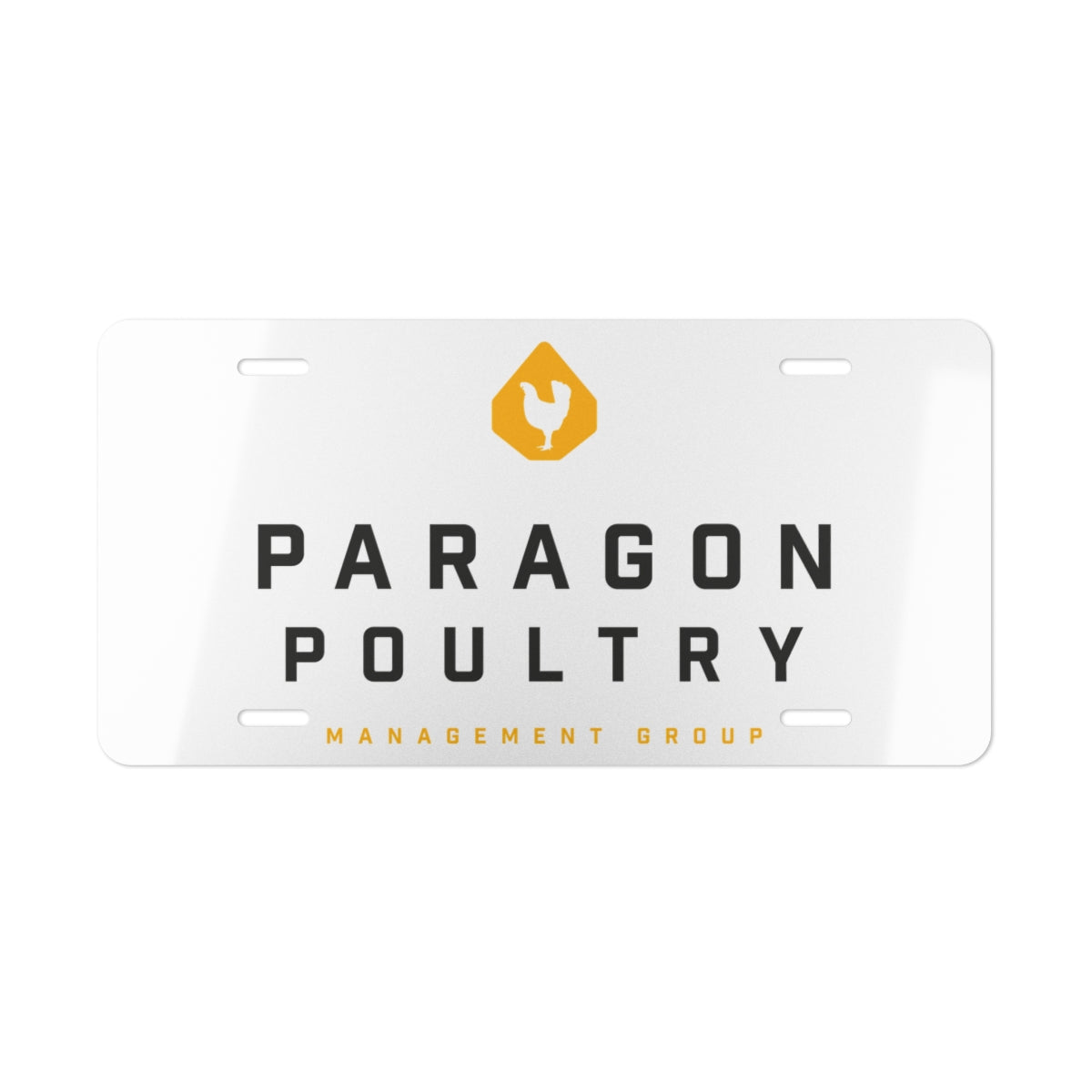 Paragon Poultry Vanity Plate